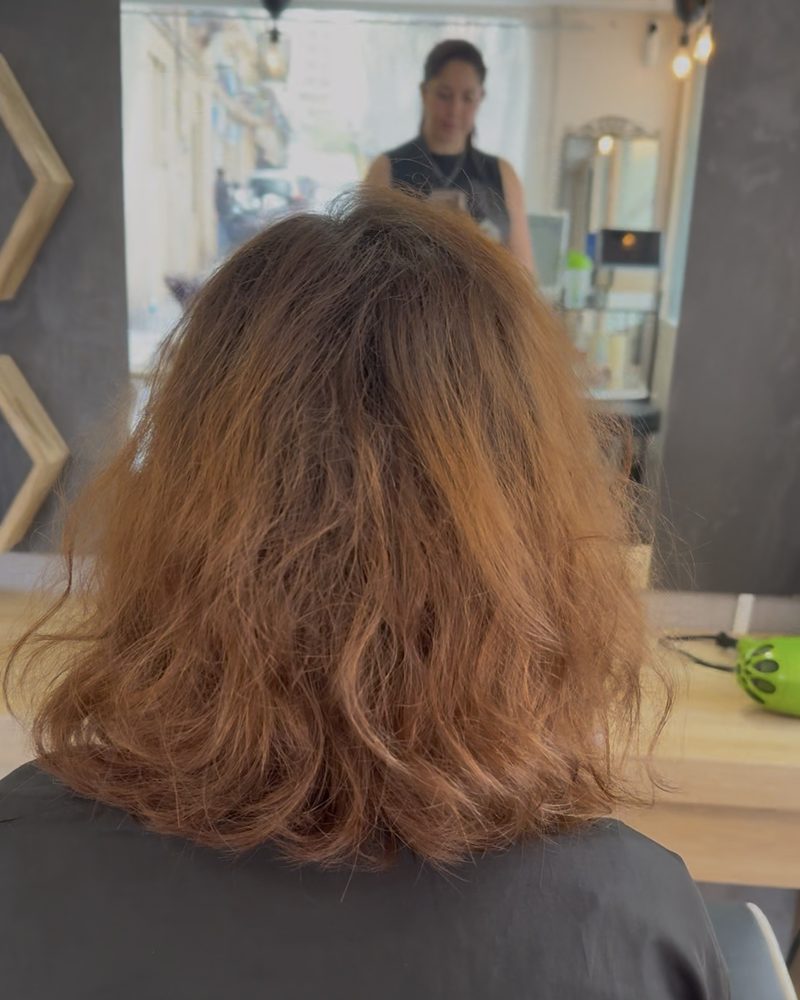 Antes · Color y corte